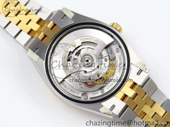 MiroTime 0112 DateJust 36 126233 Clean 1:1 Best Edition 904L Steel YG Textured Stick Dial on SS YG Jubilee Bracelet VR Trendy 1494